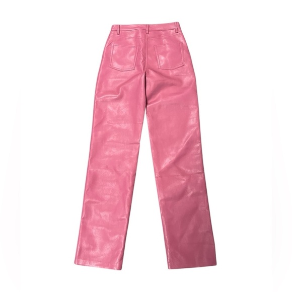 Wilfred Melina vegan leather pants in pink - size 4 - Picture 5 of 8